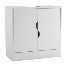 Bathroom Sink Cabinet with Partial Pedestal | White | 60 x 60 x 30 | 1