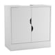 image 1 of Bathroom Sink Cabinet with Partial Pedestal | White | 60 x 60 x 30 | 1