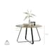 image 4 of Furniturebox Santorini Brown Wood Contemporary Round Dining Table