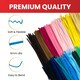 image 3 of Pack of 50 Burgundy Coloured Pipe Cleaners 30cm x 6mm Craft Chenille Stems
