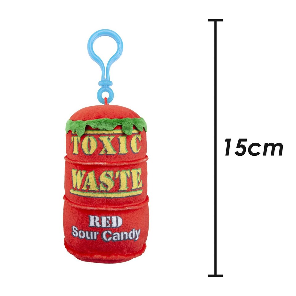 image 1 of Toxic WasteRed Sour Candy Soft Toy Candy Inspired Plush Cuddly 15cm Red