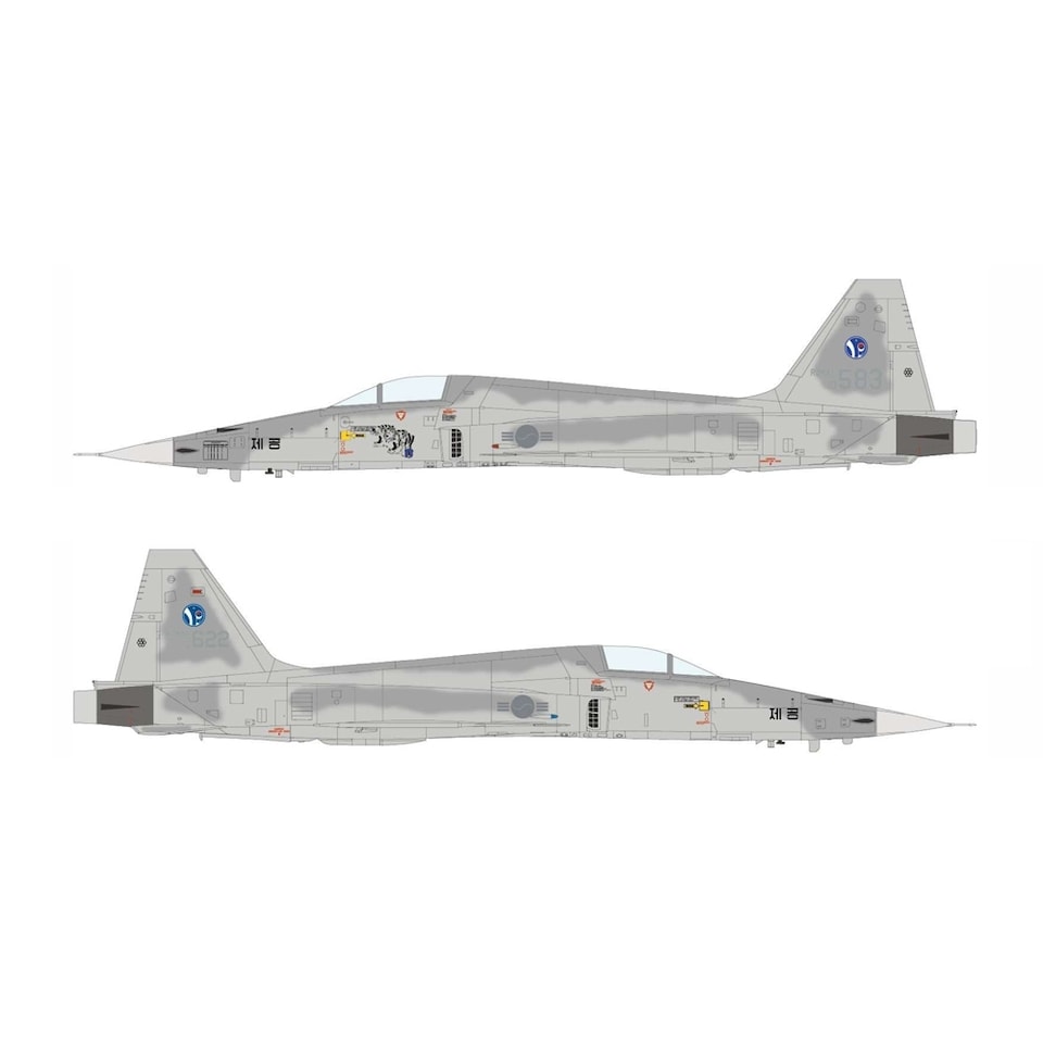 image 1 of Academy ROKAF KF-5E Fighter Aircraft Military Model Kit Scale 1 144