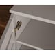 image 4 of Oslo 2 Door Wooden Shoe Storage Cabinet Rack Stand Cupboard Slatted Doors | Grey