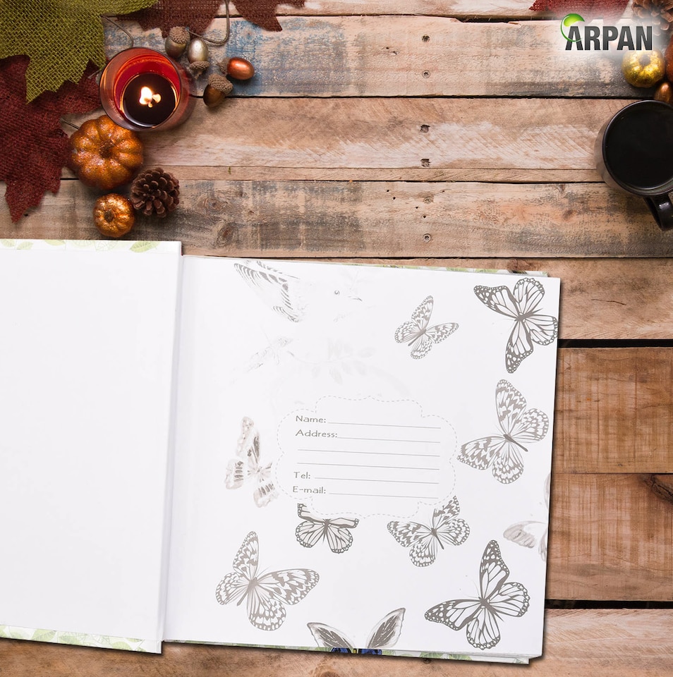 image 1 of ARPAN Photo Album for 200 Photos 6x4" (10x15cm) – Slip In Memo Album with Writing Space, Index Pages & CD/DVD Pocket – Picture Storage Album for Family, Wedding & Travel Memories