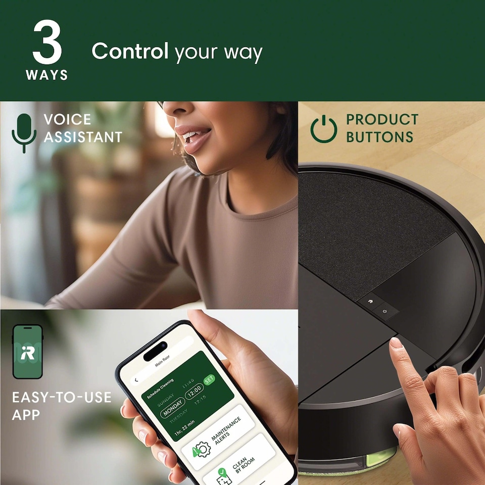 image 1 of iRobot Roomba 205 DustCompactor Combo Robot Vacuum & Mop | Black