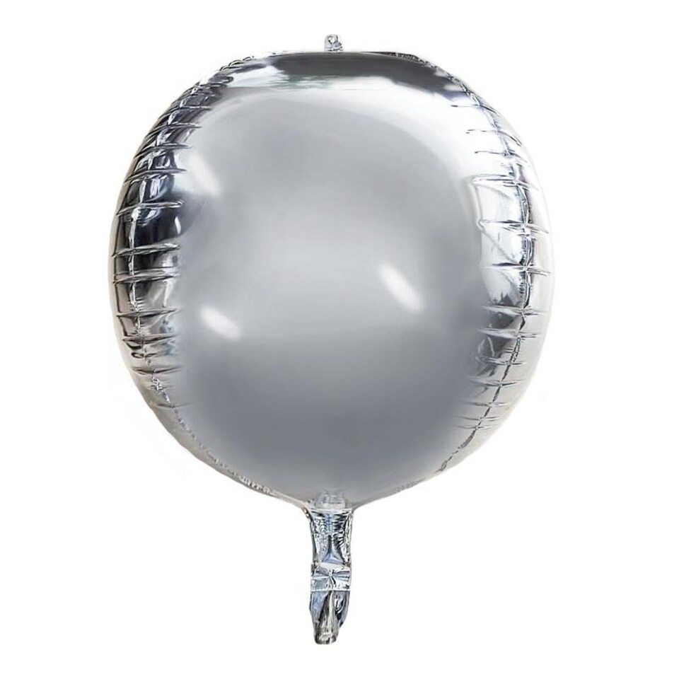 Realmax Round 4D Balloon - Silver - One Size