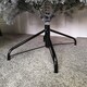image 5 of 150cm 5ft Grey Frosted Grandis Fir PE / PVC Mix Hinged Festive Christmas Tree 1038 tips