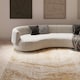 image 2 of KUKOON Modern Beige Distressed Marble Living Room Area Rug 200cm x 290cm Cream