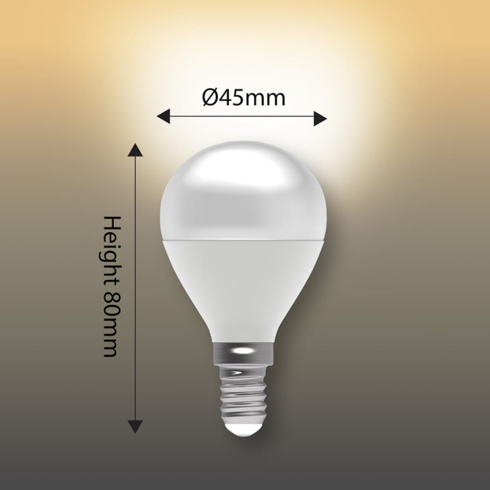 image 1 of BELL Lighting SES E14 Dimmable Golf Ball SMD Warm White 2700k 4.7WLED Bulb