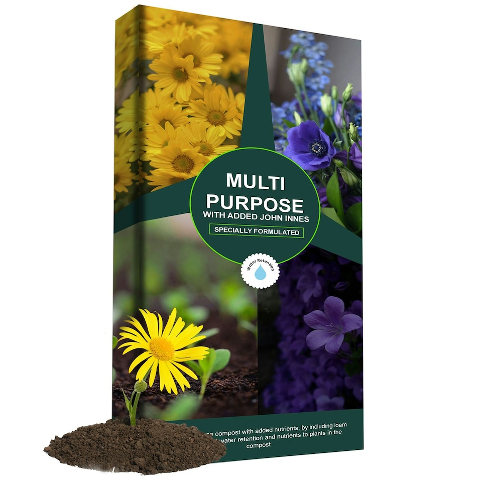 image 1 of 2 Bags of 60 Litre John Innes Multi Purpose Compost Gardening Soil For Planting Designed To Support Plant Health