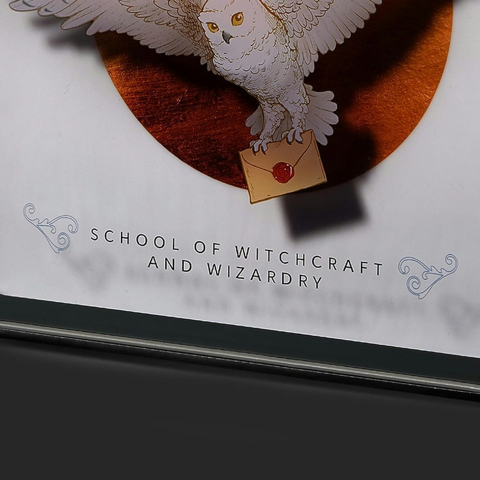 image 1 of Harry Potter Hedwig Perspex Desk Lamp White