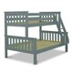 image 1 of Carra Triple Sleeper Bunk Grey And Noah Memory Foam Mattresses