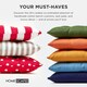 image 8 of Homescapes Garden Bench Cushion Luxury 2 Seater 100% Cotton Indoor Outdoor Seat Pad Orange | 108 x 42 cm