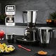 image 2 of GEEPAS 750W 3-in-1 Mixer Grinder | Stainless Steel Jars, Blades, Black