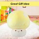image 7 of Yellow Mushroom Mochi Soft Toy Cute Plushie Huggable Cuddly Plush 45cm Yellow