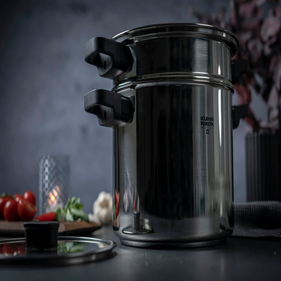 image 1 of LOCARNO Pasta Pot with insert 6.5L 22 cm