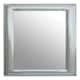 image 1 of Interiors by Premier Art Deco Rectangle Wall Mirror, Silver Panelled Thick Frame Mirror for Living Room, Decorative Mirror Silver