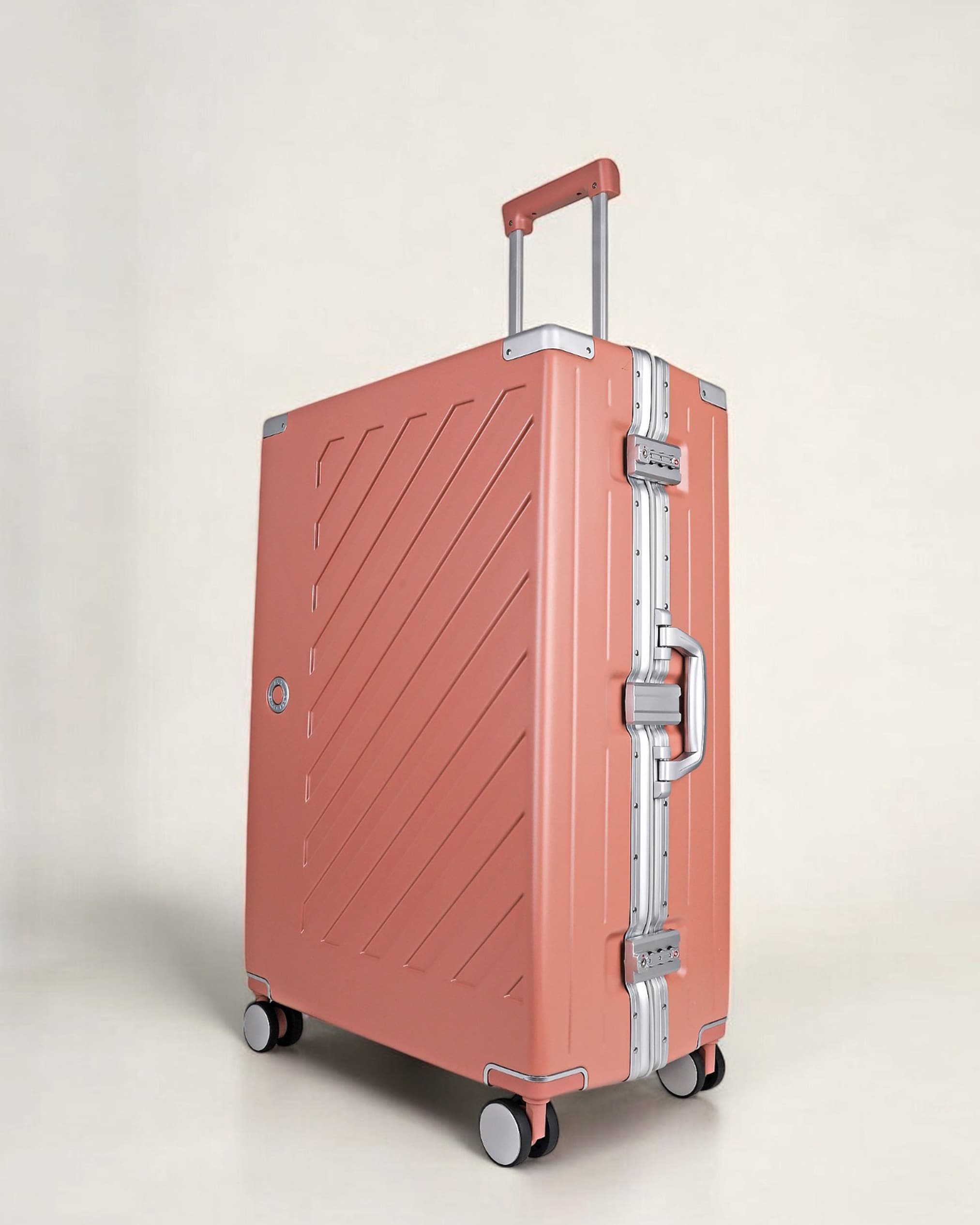 Zipperless Polycarbonate Suitcase, Hard Shell, TSA Lock, 4 Wheels