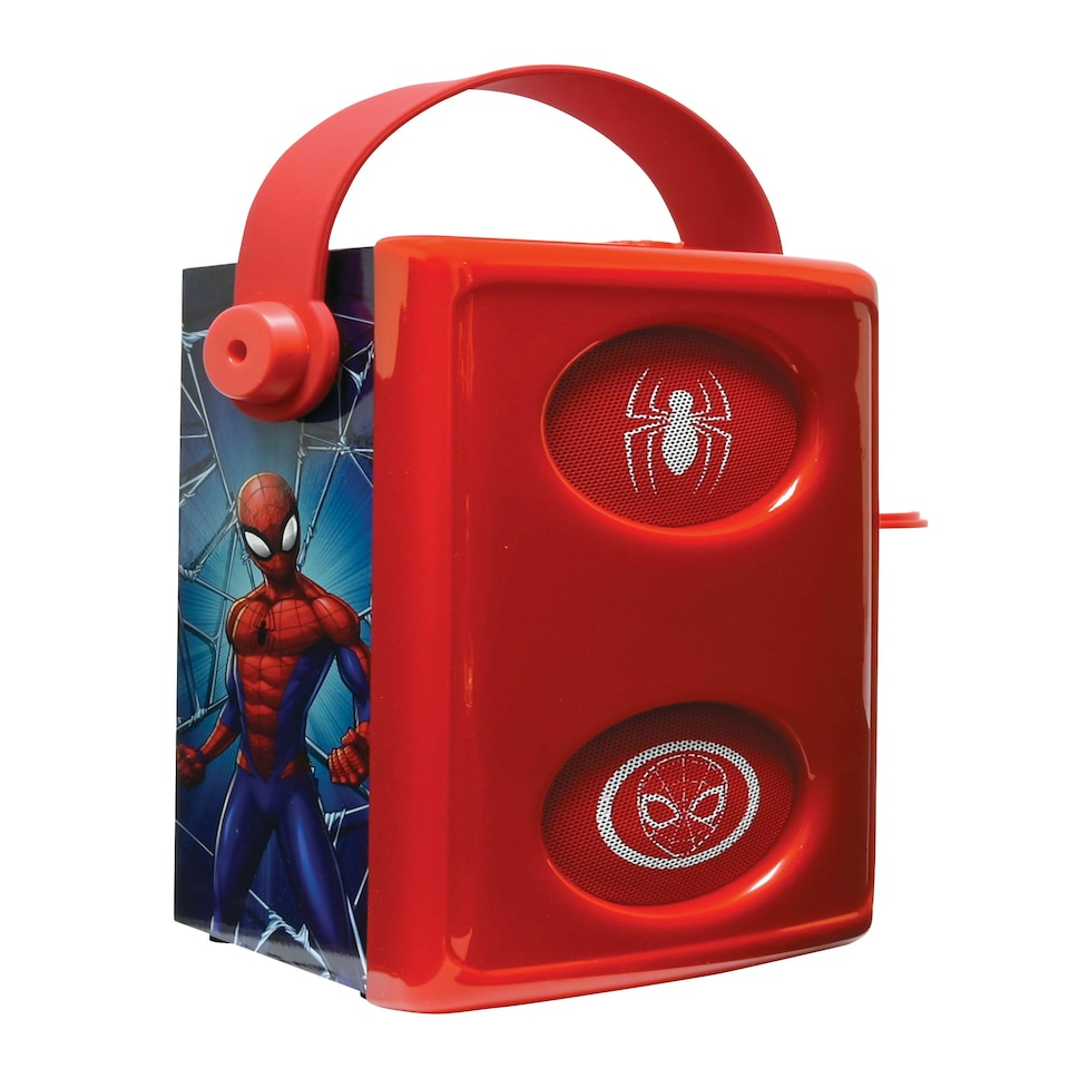 image 1 of Lexibook BTP185SPZ Spider-Man Luminous Bluetooth Speakers with Lights & Mic
