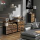 image 8 of HOMCOM Bedroom Chest of Drawers 4 Drawer Dresser w/ Shelf, Grey Wood Effect