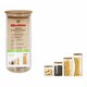 image 2 of Jar Quttin Bamboo Borosilicate Glass Silicone 1,25 L 10,2 x 22,8 cm (12 Units) (9,5 x 21 cm) N/A