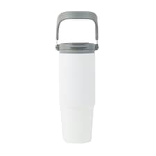 Vinga Eos Trek Recycled Stainless Steel 880ml Bottle - White - One Size White