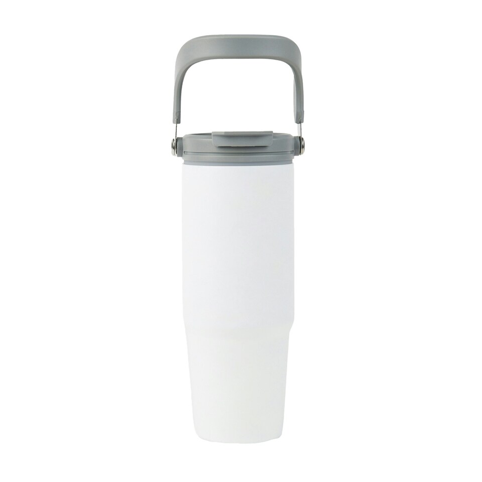 image 1 of Vinga Eos Trek Recycled Stainless Steel 880ml Bottle - White - One Size White