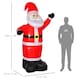image 7 of HOMCOM Inflatable 8ft Tall Santa Claus Xmas Decoration Airblown Yard LED Light