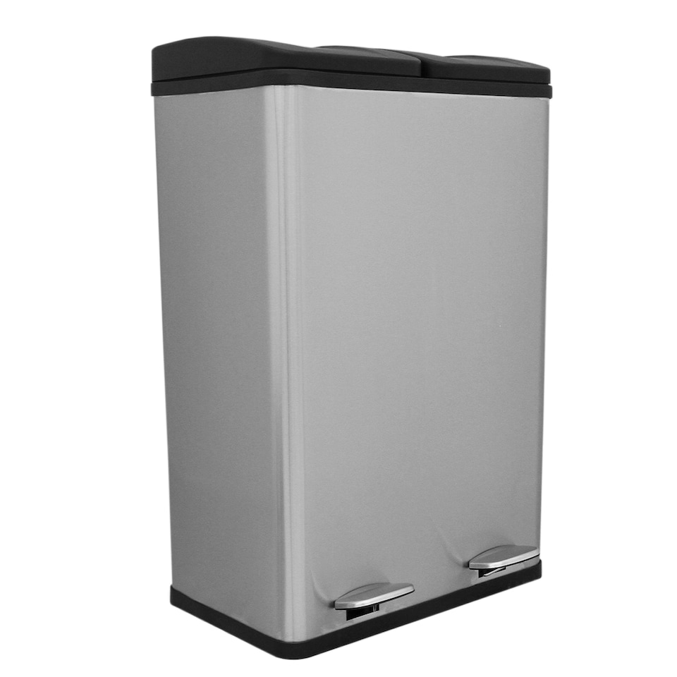 image 1 of 60L Dual Pedal Bin In Stainless Steel