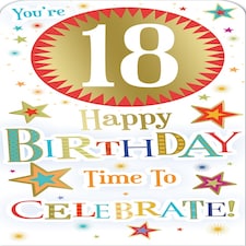 Time To Celebrate Age 18th Birthday Luxury Gift Money Wallet Card