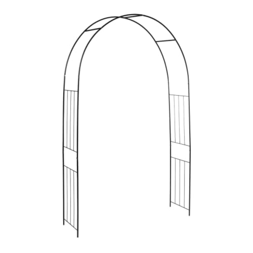 image 1 of Elegant Decorative Rose Archway Black