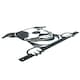 image 3 of Black Metal Peeking Staffie Silhouette with Fixing Plate Garden Ornament Gift