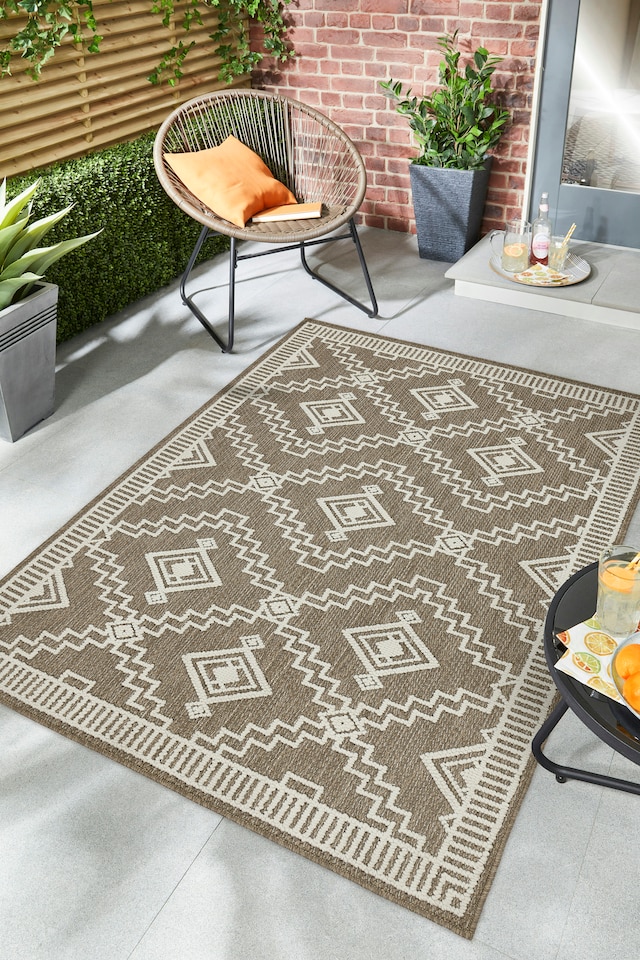 image 1 of Origins Rug Atlas Diamond Coffee 160X230 | Brown | 1