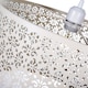 image 2 of Moroccan Designed Large Cream Metal Pendant Light Shade with Floral Decoration | Cream | Cream | 1