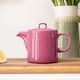 image 2 of Scandi Home Oslo Pink Artisan Glaze Ceramic 1L Infuser Teapot
