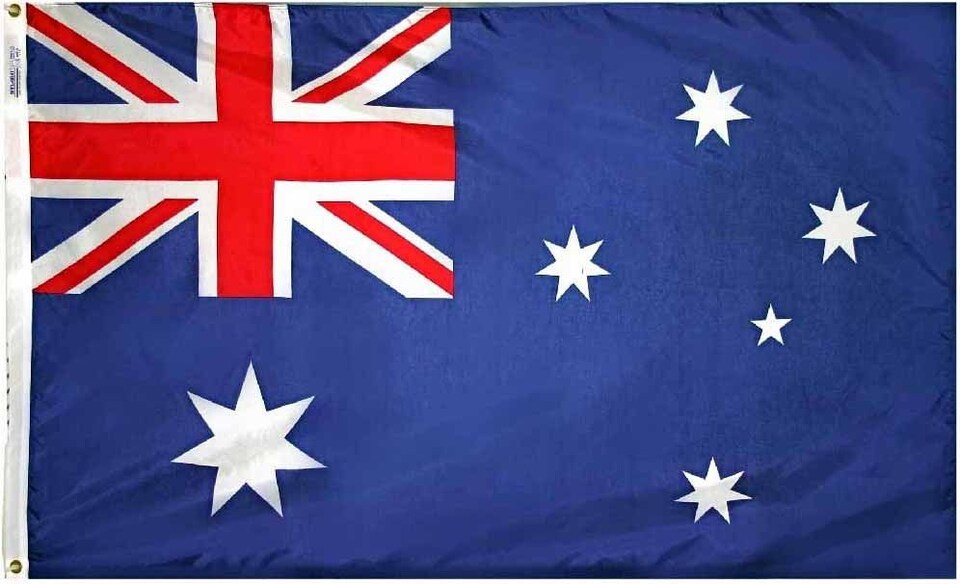 image 1 of Australia Flag 5x3ft With Eyelets | Blue