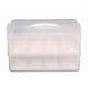 image 6 of 2 Tier Cupcake Cake Holder Portable Storage Carrier | Clear
