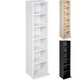 image 10 of CD DVD Storage Tower Media Display Unit Adjustable Shelves Wood Effect 102 CDs or 27 DVDs | Cream | beech | 20 x 21 x 90 cm | 1