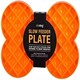 image 2 of SloDog Slow Feeder Plate - Orange