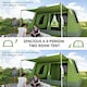 image 8 of Outsunny Two Room Dome Tent Camping Shelter w/ Porch and Portable Carry Bag