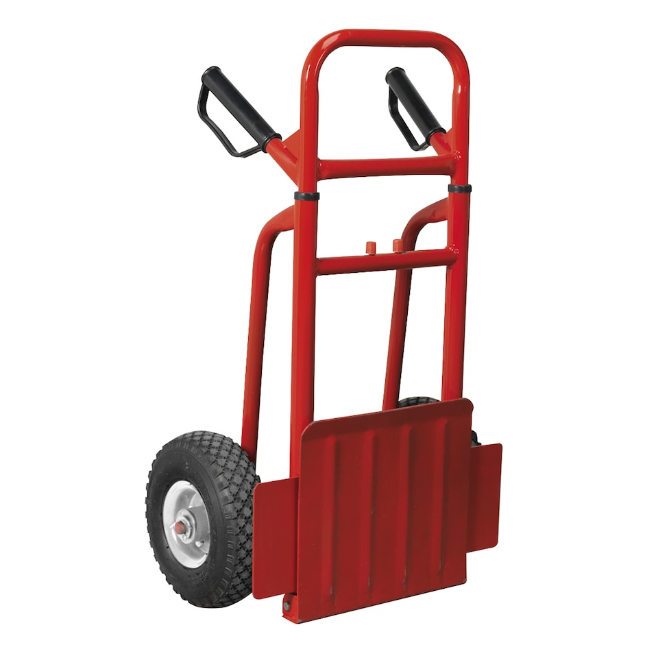 image 1 of Heavy-Duty Folding Sack Truck - 200kg Capacity, Pneumatic Tyres, Adjustable Height