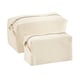 image 1 of Westford Mill Canvas Toiletry Bag - Natural - 7cm x 17cm x 9cm
