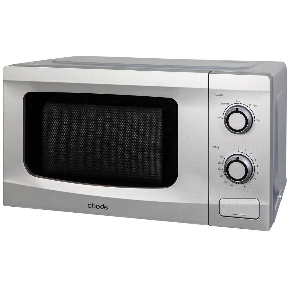 image 1 of Russell Hobbs Manual Microwave 700W 20 Litre with Defrost Setting Silver AMM2001S-M