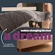 image 3 of Silentnight Teddy Fleece Coverless Duvet Set | Grey