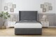 image 1 of Sloomy Stratford Armour Coniston Divan Bed With Mattress 2 Drawers Footend With 54" Wingback Headboard & 12" Matching Footboard 4' Small Double | Grey | Armour | Small Double | 1