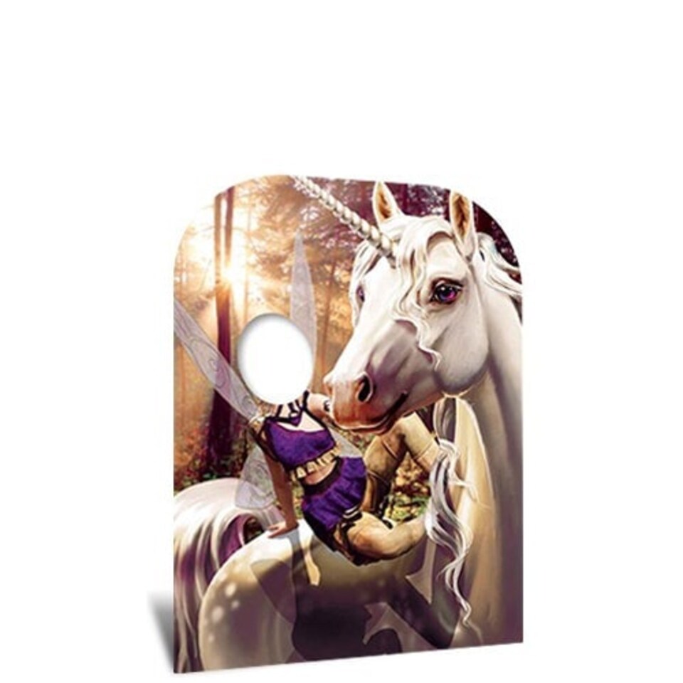 Unicorn and Fairy Fantasy Land Child Size Stand In Cardboard Cutout 131cm