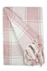 image 1 of Comfy Check Collection Recycled Cotton Throw in Blush Pink (70" x 100") | Pink | Pink