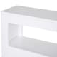 image 7 of HOMCOM 72x16cm Narrow Bathroom Storage Unit w  2 Drawers Open Top 4 Wheels Slimline Modern Rolling Home Organisation | White | White