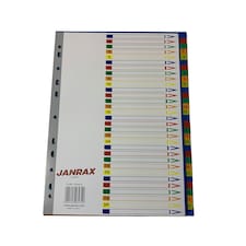 A4 31 Part Polypropylene Dividers with Reinforced Index Cover