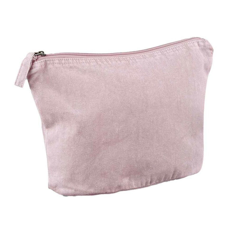 image 1 of Westford Mill Garment Dyed Accessory Bag - Vintage Dusky Pink - 21cm x 18cm x 9cm